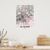 Ho Chi Minh - Vietnam Neapolitan City Map Poster (Keuken)