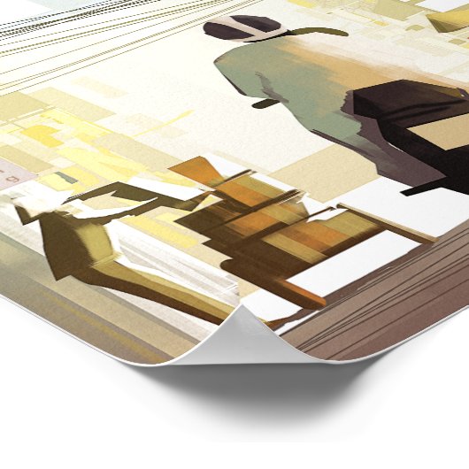 Ho chi minh vietnam reisposter poster (Hoek)