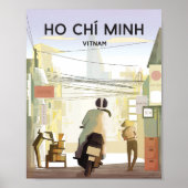 Ho chi minh vietnam reisposter poster (Voorkant)