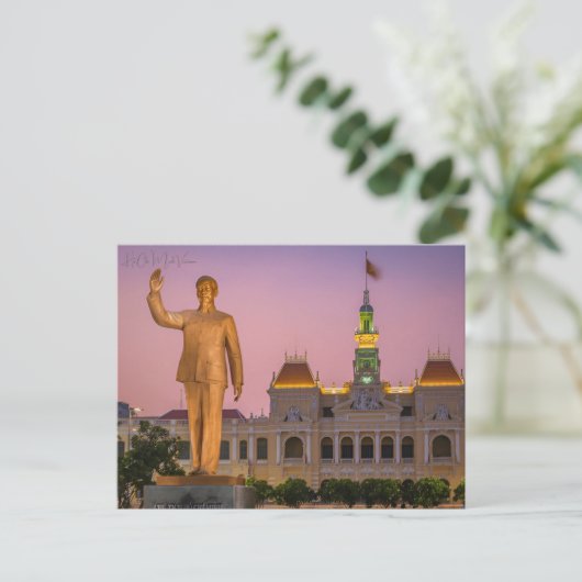  Ho Chi Minh Vietnam Travel waterverf Briefkaart (Staand voorkant)