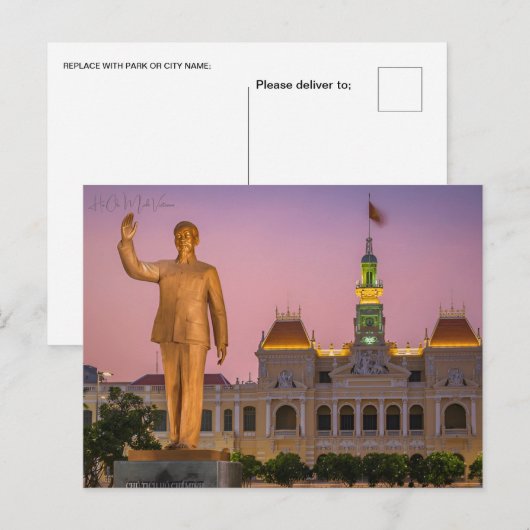  Ho Chi Minh Vietnam Travel waterverf Briefkaart (Voorkant / Achterkant)