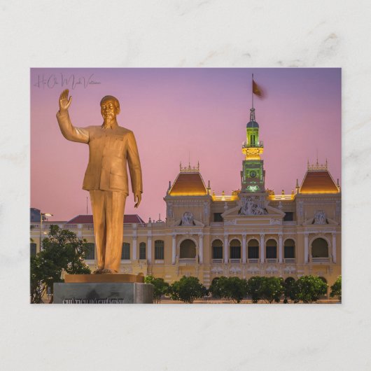  Ho Chi Minh Vietnam Travel waterverf Briefkaart (Voorkant)