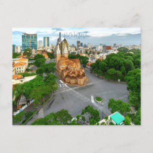 Ho Chi Minh Vietnam Travel waterverf Briefkaart