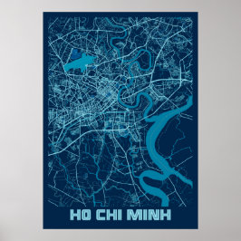 Ho Chi Minh - Vietnam - vredeskaart Poster