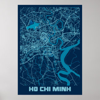 Ho Chi Minh - Vietnam - vredeskaart Poster