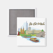 Ho Chi Minh, Vietnam World Famous City Magneet (Voorkant / Achterkant)