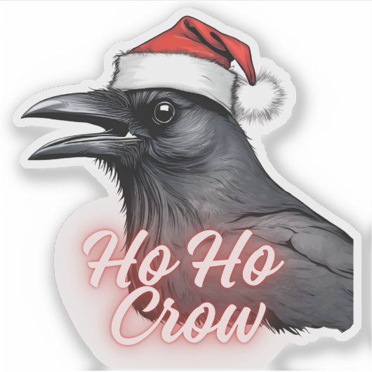 Ho Crow Christmas Crow Stickers (Voorkant)