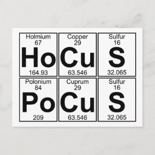 Ho-Cu-S Po-Cu-S (hocus pocus) - volledig Briefkaart