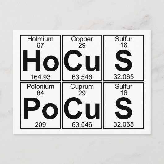 Ho-Cu-S Po-Cu-S (hocus pocus) - volledig Briefkaart (Voorkant)
