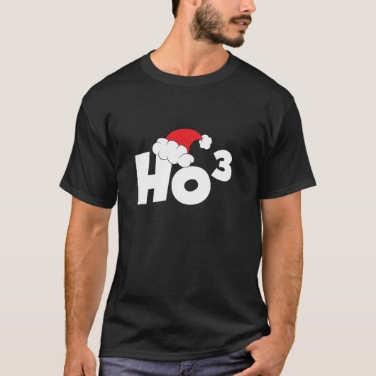 Ho Cubed Christmas Wiskunde Ho Ho Ho Christmas T S T-shirt (Voorkant)