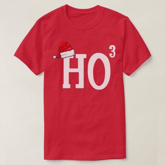 Ho Cubed Funny Kerstkerstkerstman Ho Ho Christus T-shirt (Design voorkant)