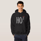 Ho Cubed, Ho Ho Ho Wiskunde Teacher Christmas Hoodie (Voorkant volledig)