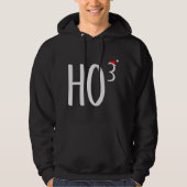 Ho Cubed, Ho Ho Ho Wiskunde Teacher Christmas Hoodie (Voorkant)