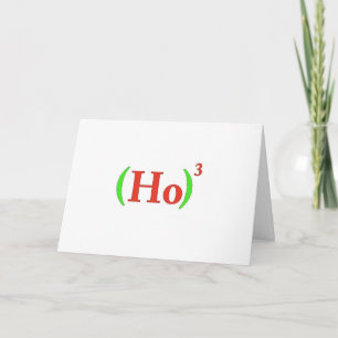 Ho-cubed kerst Kaart
