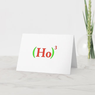 Ho-cubed kerst Kaart