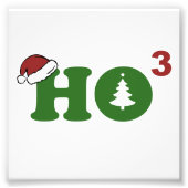 Ho Cubed Merry Kerstmis Foto Afdruk (Voorkant)