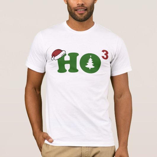 Ho Cubed Merry Kerstmis T-shirt (Voorkant)