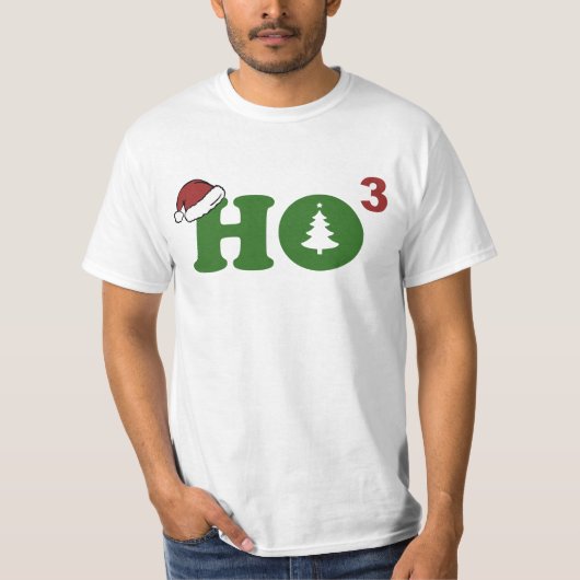 Ho Cubed Merry Kerstmis T-shirt (Voorkant)
