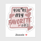 Ho favoriet sticker (Vel)