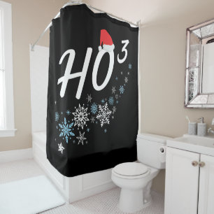 HO³ - Funny kerstkerstkerstman Ho Ho Ho Cubed Douchegordijn