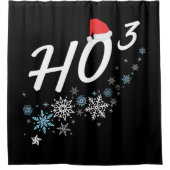 HO³ - Funny kerstkerstkerstman Ho Ho Ho Cubed Douchegordijn (Voorkant)