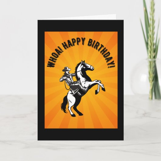 Ho! Gefeliciteerd verjaardag! Een paard en cowboy Programma (Voorkant)