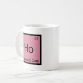 Ho - Hippocratische Oath Chemistry Element Symbol  Koffiemok (Voorkant links)