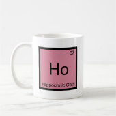 Ho - Hippocratische Oath Chemistry Element Symbol  Koffiemok (Links)