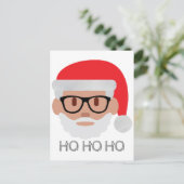 ho hipster kerstman feestdagenkaart (Staand voorkant)