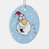 Ho Ho 1e Kerstmis als speciale foto van Big Sister Keramisch Ornament (Rechts)