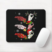 Ho Ho Asl Sign Language Deaf Pride Family Pajamas  Muismat (Met muis)