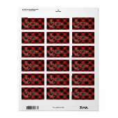 Ho Ho Buffalo Plaid Etiket (Full Sheet)
