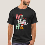 Ho Ho Christmas Cat Lover Santa Claus Hat Xmas  T-shirt<br><div class="desc">Ho Ho Christmas Cat Lover Santa Claus Hat Xmas Pajamas</div>