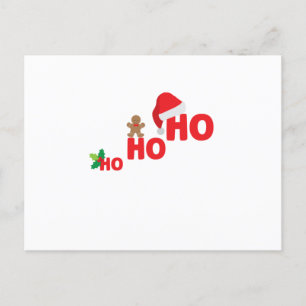 Ho ho Christmas Xmas Santa Claus Uitnodiging Briefkaart