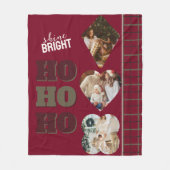 HO HO Custom Fleece Deken (Voorkant)