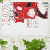 HO HO Een heerlijke kerst met dankbaarheid Theedoek (Gevouwen)