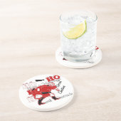 HO HO Een heerlijke kerst met dankbaarheid Zandsteen Onderzetter (Zijkant)