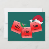 Ho Ho Element Holmium Kerstfotokaart (Voorkant)