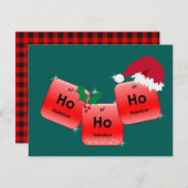 Ho Ho Element Holmium Kerstfotokaart (Voorkant / Achterkant)