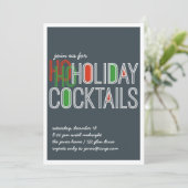 Ho Ho Feestdagen nodigen uit Kaart (Staand voorkant)