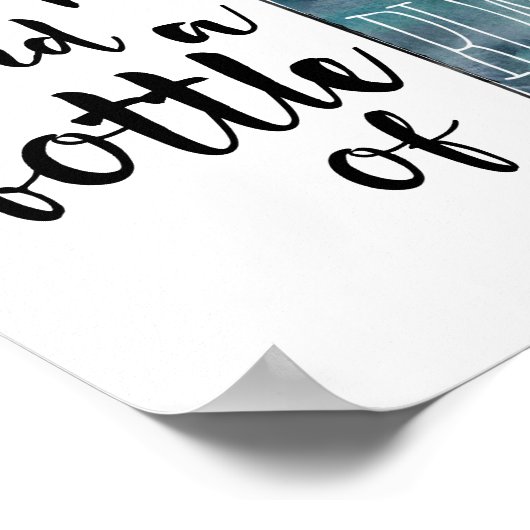 Ho Ho Fles of Rum | Art Print (Hoek)