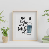 Ho Ho Fles of Rum | Art Print