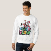Ho Ho Flow — Dancing Santa Holiday Tee Trui (Voorkant volledig)