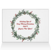 Ho Ho - Foto van het kind - Vroege kerstkaart (Binnen Horizontaal (Boven))