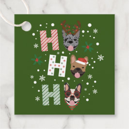 Ho Ho Franse Bulldog Vrolijk Kerstfeest Bedankjes Labels