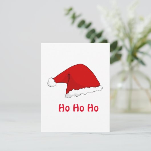 Ho Ho Funny Kerstkerstkerstkerstkerstman pet rood (Staand voorkant)