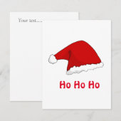 Ho Ho Funny Kerstkerstkerstkerstkerstman pet rood  (Voorkant / Achterkant)