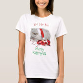 Ho HO Geen antikerst bruin keukenkat T-shirt (Voorkant)