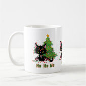 HO HO GEEN Kerstmis Kat Koffiemok (Links)