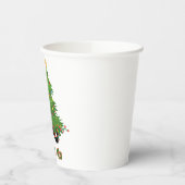 HO HO GEEN Kerstmis Kat Papieren Bekers (Links)